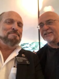 Peter Gabriel telling me a joke.