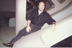 In the 10 Forward Lounge of Star Trek TNG 1991.